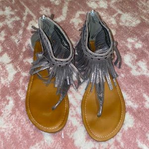Pierre Dumas size 9 metallic sandals